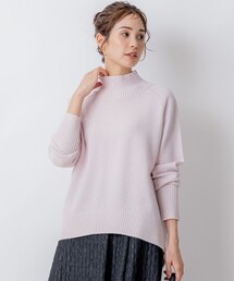 【8色展開・WEB限定】ウールカシミヤミックス ハイネック ニット