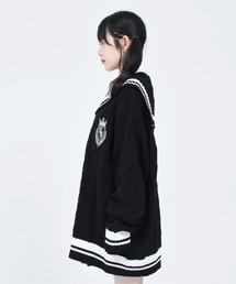 未使用 TRAVAS TOKYO セーラーカラーPコート エンブレムワッペン付き 刺繍ワッペン / KANKO Harajuku Select