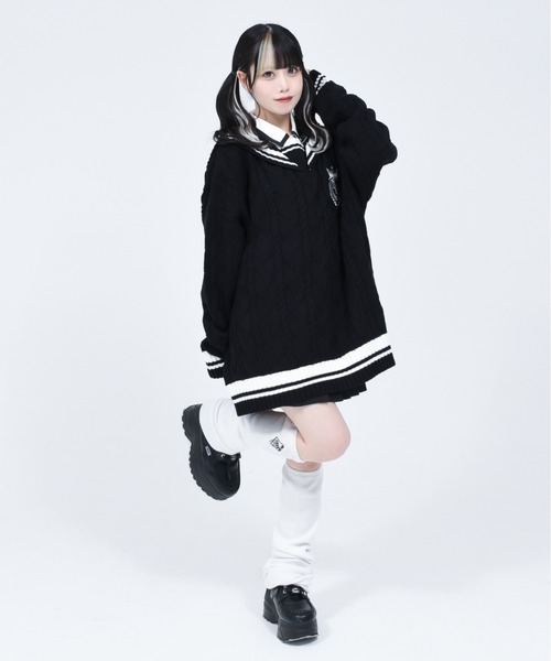 未使用 TRAVAS TOKYO セーラーカラーPコート エンブレムワッペン付き 未使用 TRAVAS TOKYO セーラーカラーPコート エンブレムワッペン付き