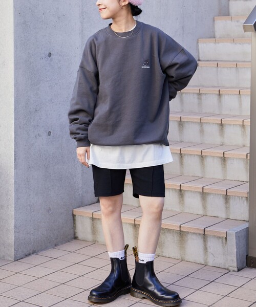 PUBLUX(パブリュクス)の「NEKONEKO × PUBLUX/パブリュクス NEKONEKO食パンスウェット(スウェット・レディース・グレー/ネイビー/チャコールグレー/アイボリー・L/S/M)」の7枚目の写真