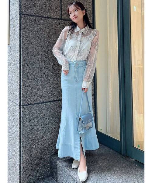 RESEXXY（リゼクシー）の「キャミセットレースブラウス（シャツ/ブラウス・レディース・ホワイト/ブラック/ブルー・FREE）」の8枚目の写真