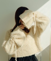 fupel | 2WAYフレアスリーブリボンニット(ニット/セーター)