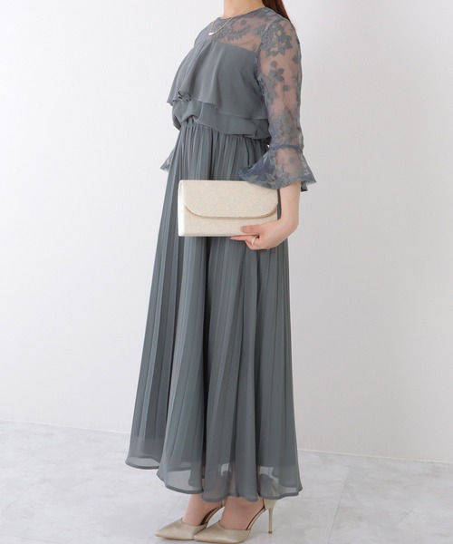 Lace Ladies(レースレディース)の「総レース メタリックバー付き スクエア クラッチ バッグ(クラッチバッグ・レディース・アイボリー/グレー/ブラック・FREE)」の21枚目の写真