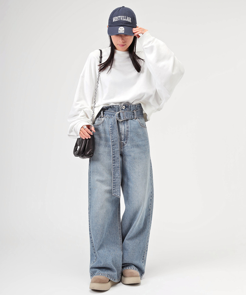 PRE_(プレ)の「【PRE_/プレ】別注クロップドビッグスリーブスウェットプルオーバー(スウェット・レディース・ホワイト・FREE)」の9枚目の写真