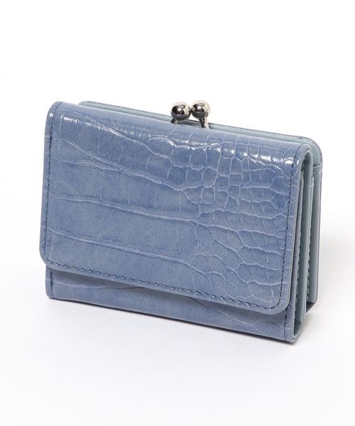 mysty woman（ミスティウーマン）の「型押しレザーミニウォレット 102546（財布・レディース・ピンク/ブルー・FREE）」の6枚目の写真