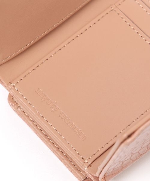 mysty woman（ミスティウーマン）の「型押しレザーミニウォレット 102546（財布・レディース・ピンク/ブルー・FREE）」の11枚目の写真
