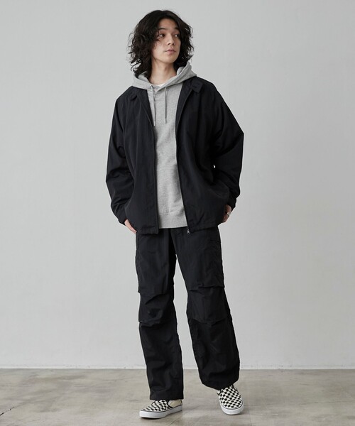 coen（コーエン）の「ナイロングログランルーズカーゴパンツ（カーゴパンツ・メンズ・ダークグレー/ブラック・L/M/S/XL）」の21枚目の写真