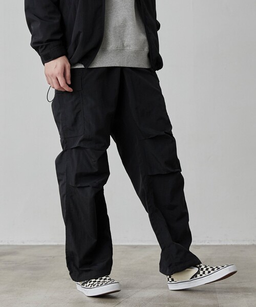 coen（コーエン）の「ナイロングログランルーズカーゴパンツ（カーゴパンツ・メンズ・ダークグレー/ブラック・L/M/S/XL）」の22枚目の写真
