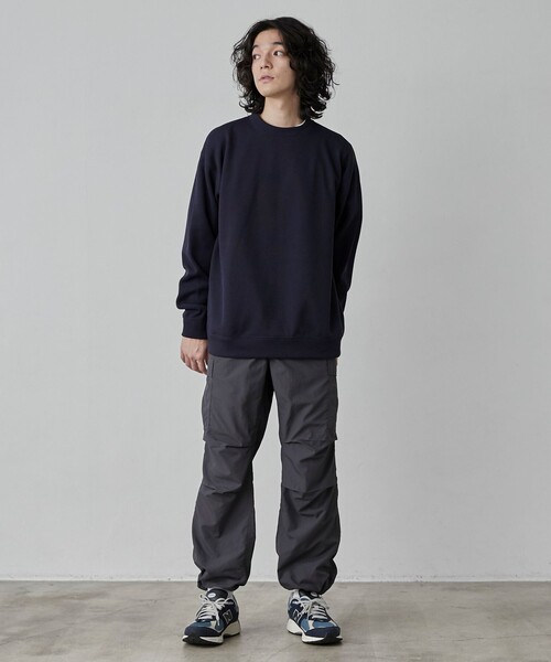 coen（コーエン）の「ナイロングログランルーズカーゴパンツ（カーゴパンツ・メンズ・ダークグレー/ブラック・L/M/S/XL）」の3枚目の写真