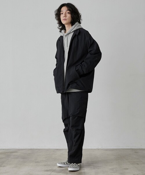 coen（コーエン）の「ナイロングログランルーズカーゴパンツ（カーゴパンツ・メンズ・ダークグレー/ブラック・L/M/S/XL）」の7枚目の写真