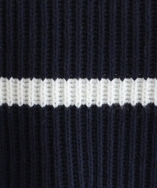 INDIVI（インディヴィ）の「◆【トレンド／ウール混】ドロップショルダー ボーダーニット（ニット/セーター・レディース・ホワイト系5/ベージュ系2/ネイビー系2・13/19/38/05/15 ）」の10枚目の写真