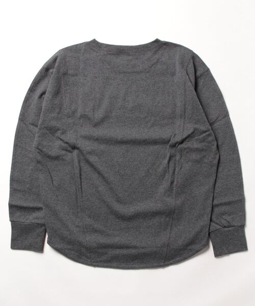 STYLEBLOCK(スタイルブロック)の「天竺ラウンドシルエットトップス(Tシャツ/カットソー・レディース・チャコールグレー/ライトベージュ/ホワイト・M)」の4枚目の写真