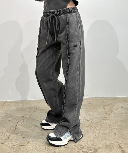 BLONDEY（ブロンディ）の「【再入荷】ピグメントスウェットパンツ（スウェットパンツ・レディース・チャコールグレー/グレー/ブラウン/ピンク・MEDIUM/SMALL/LARGE）」の6枚目の写真