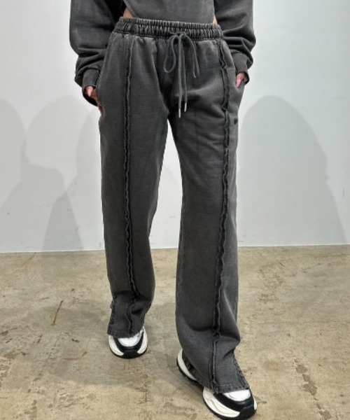 BLONDEY（ブロンディ）の「【再入荷】ピグメントスウェットパンツ（スウェットパンツ・レディース・チャコールグレー/グレー/ブラウン/ピンク・MEDIUM/SMALL/LARGE）」の7枚目の写真