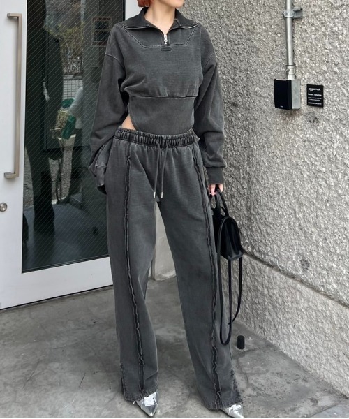 BLONDEY（ブロンディ）の「【再入荷】ピグメントスウェットパンツ（スウェットパンツ・レディース・チャコールグレー/グレー/ブラウン/ピンク・MEDIUM/SMALL/LARGE）」の22枚目の写真