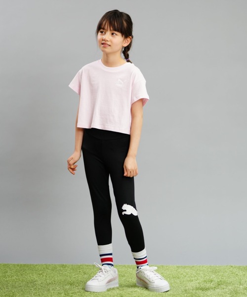 PUMA(プーマ)の「PUMA/プーマ ESS 7/8 アクティブ タイツ ガールズ タイツ 589035(レギンス/スパッツ・キッズ・ブラック・150cm/140cm/130cm/120cm)」の6枚目の写真