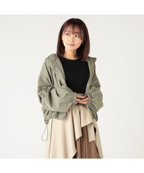 CECIL McBEE（セシルマクビー）の「ピーチショートモッズコート（モッズコート・レディース・グリーン/ライトベージュ・LARGE/MEDIUM）」の8枚目の写真