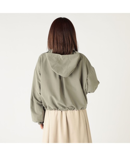 CECIL McBEE（セシルマクビー）の「ピーチショートモッズコート（モッズコート・レディース・グリーン/ライトベージュ・LARGE/MEDIUM）」の6枚目の写真