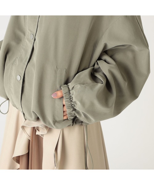 CECIL McBEE（セシルマクビー）の「ピーチショートモッズコート（モッズコート・レディース・グリーン/ライトベージュ・LARGE/MEDIUM）」の11枚目の写真