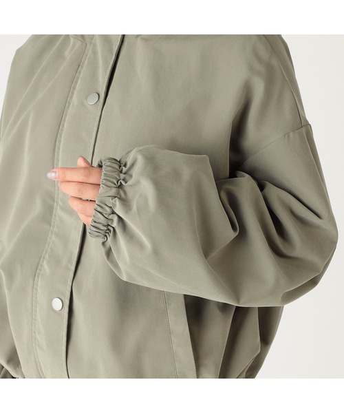 CECIL McBEE（セシルマクビー）の「ピーチショートモッズコート（モッズコート・レディース・グリーン/ライトベージュ・LARGE/MEDIUM）」の12枚目の写真
