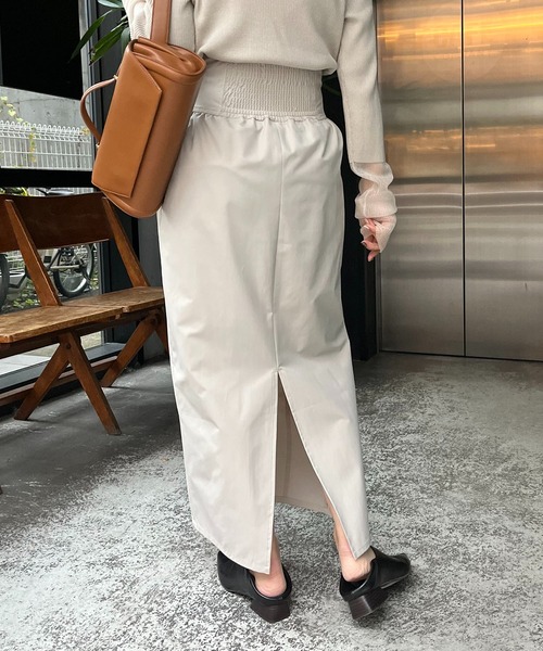 CAPRICIEUX LE'MAGE(カプリシューレマージュ)の「ハイウエストコクーンスカート(スカート・レディース・ブラック/ベージュ・36/38)」の10枚目の写真