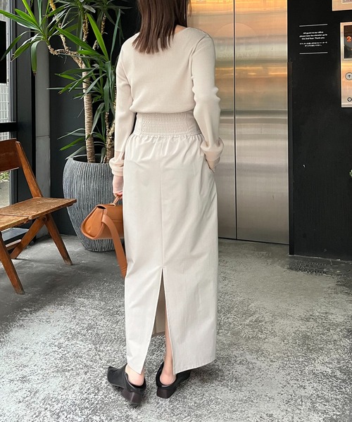 CAPRICIEUX LE'MAGE(カプリシューレマージュ)の「ハイウエストコクーンスカート(スカート・レディース・ブラック/ベージュ・36/38)」の22枚目の写真