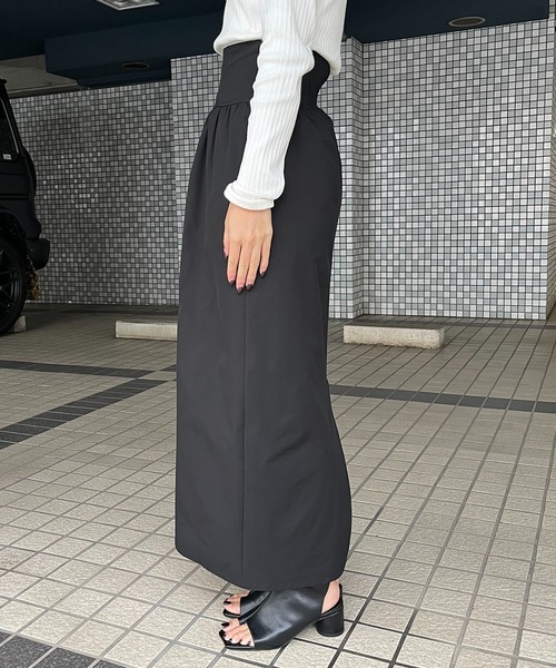 CAPRICIEUX LE'MAGE(カプリシューレマージュ)の「ハイウエストコクーンスカート(スカート・レディース・ブラック/ベージュ・36/38)」の18枚目の写真