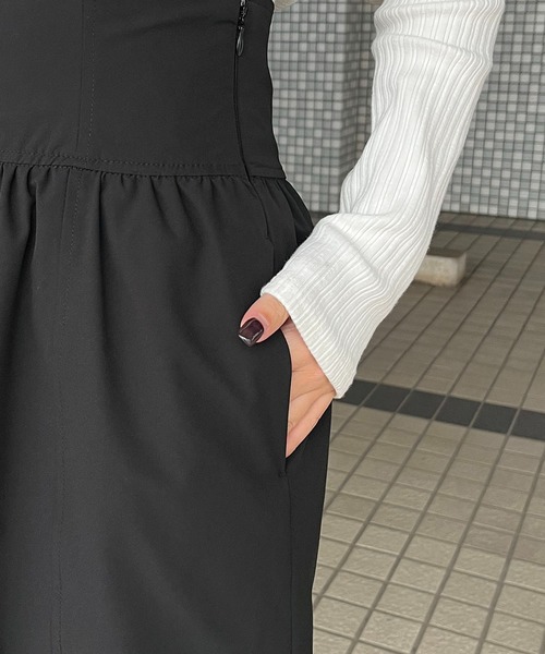 CAPRICIEUX LE'MAGE(カプリシューレマージュ)の「ハイウエストコクーンスカート(スカート・レディース・ブラック/ベージュ・36/38)」の12枚目の写真