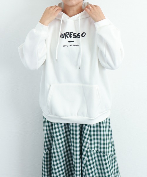Miniministore(ミニミニストア)の「パーカー レディース 裏起毛(パーカー・レディース・ブルー/ブラック/ホワイト・FREE)」の2枚目の写真