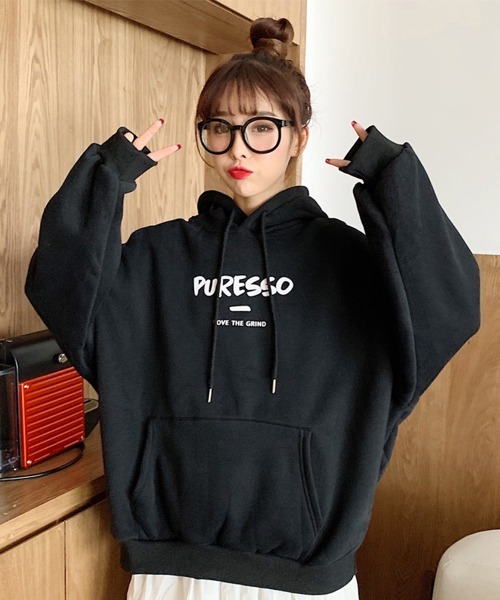 Miniministore(ミニミニストア)の「パーカー レディース 裏起毛(パーカー・レディース・ブルー/ブラック/ホワイト・FREE)」の4枚目の写真