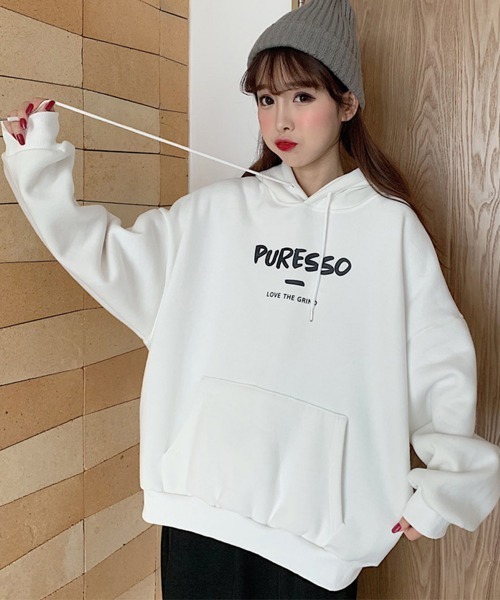 Miniministore(ミニミニストア)の「パーカー レディース 裏起毛(パーカー・レディース・ブルー/ブラック/ホワイト・FREE)」の12枚目の写真