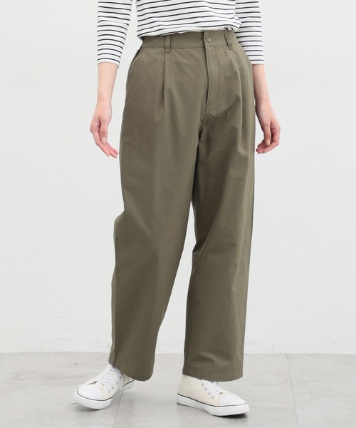 Honeys（ハニーズ）の「タックカーブパンツ（その他パンツ・レディース・カーキ/ブラック/ベージュ/アイボリー・L/M/S/SS/LL）」の4枚目の写真