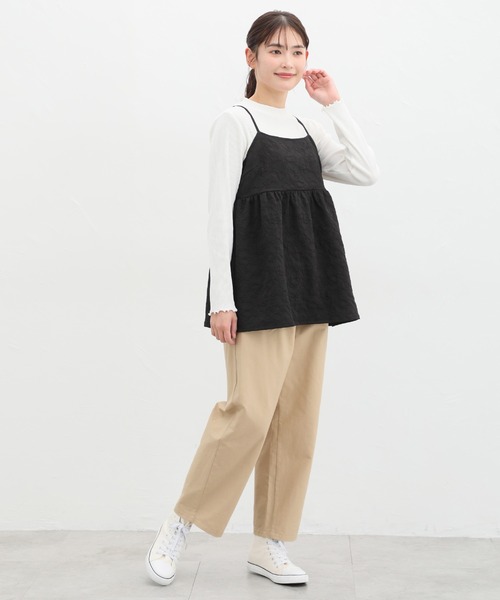 Honeys（ハニーズ）の「タックカーブパンツ（その他パンツ・レディース・カーキ/ブラック/ベージュ/アイボリー・L/M/S/SS/LL）」の11枚目の写真