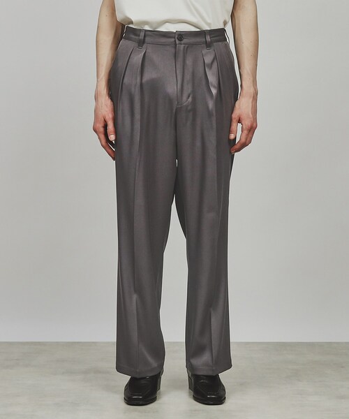 tk.TAKEO KIKUCHI(ティーケータケオキクチ)の「◆【WEB限定】ワイドスラックス(スラックス・メンズ・オフホワイト/チャコールグレー/ダークグリーン/ブラック・01/02/03)」の6枚目の写真