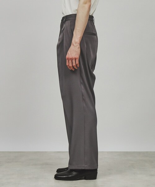 tk.TAKEO KIKUCHI(ティーケータケオキクチ)の「◆【WEB限定】ワイドスラックス(スラックス・メンズ・オフホワイト/チャコールグレー/ダークグリーン/ブラック・01/02/03)」の7枚目の写真