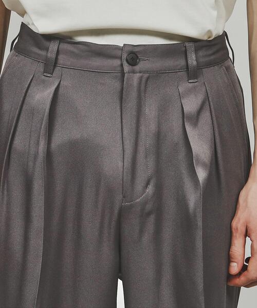 tk.TAKEO KIKUCHI(ティーケータケオキクチ)の「◆【WEB限定】ワイドスラックス(スラックス・メンズ・オフホワイト/チャコールグレー/ダークグリーン/ブラック・01/02/03)」の9枚目の写真