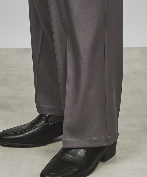 tk.TAKEO KIKUCHI(ティーケータケオキクチ)の「◆【WEB限定】ワイドスラックス(スラックス・メンズ・オフホワイト/チャコールグレー/ダークグリーン/ブラック・01/02/03)」の13枚目の写真