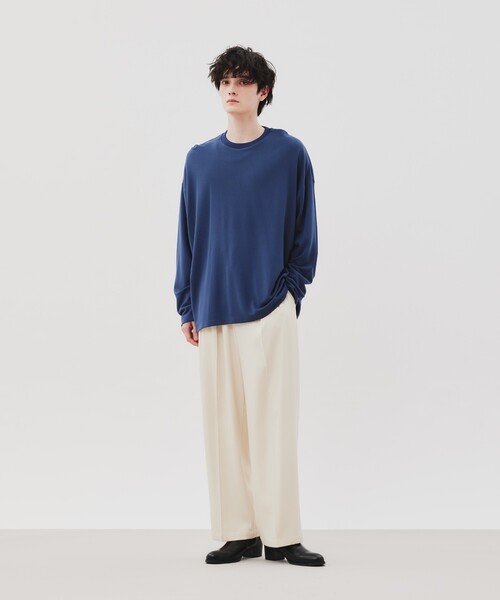 tk.TAKEO KIKUCHI(ティーケータケオキクチ)の「◆【WEB限定】ワイドスラックス(スラックス・メンズ・オフホワイト/チャコールグレー/ダークグリーン/ブラック・01/02/03)」の18枚目の写真