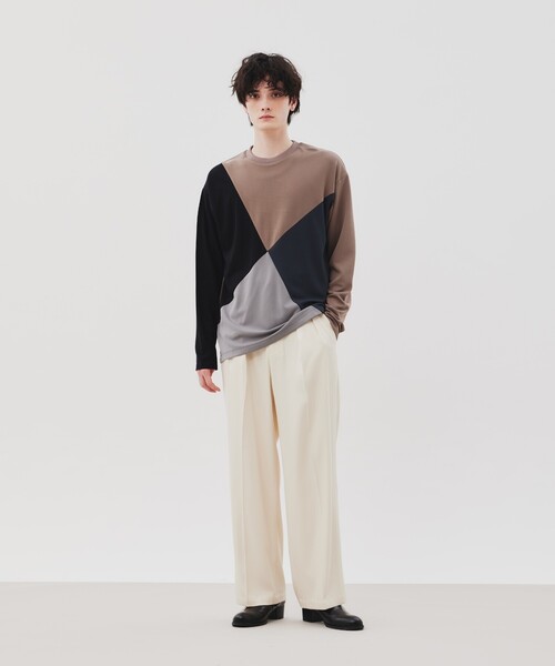 tk.TAKEO KIKUCHI(ティーケータケオキクチ)の「◆【WEB限定】ワイドスラックス(スラックス・メンズ・オフホワイト/チャコールグレー/ダークグリーン/ブラック・01/02/03)」の20枚目の写真