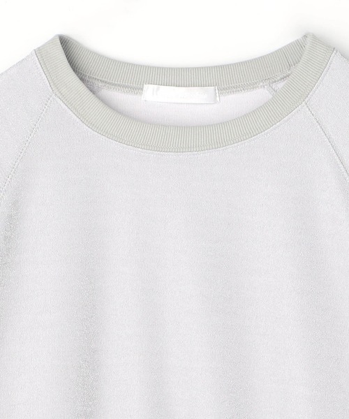 NICOLE white（ニコルホワイト）の「ラメ接結ラグランプルオーバー（Tシャツ/カットソー・レディース・ブラック/グレー・FREE）」の9枚目の写真