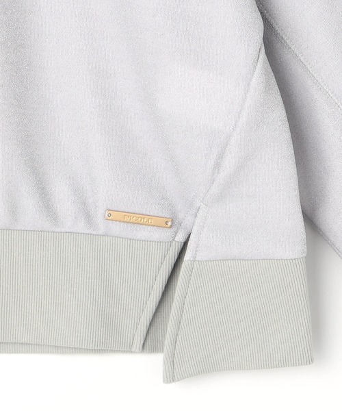 NICOLE white（ニコルホワイト）の「ラメ接結ラグランプルオーバー（Tシャツ/カットソー・レディース・ブラック/グレー・FREE）」の11枚目の写真