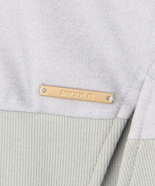NICOLE white（ニコルホワイト）の「ラメ接結ラグランプルオーバー（Tシャツ/カットソー・レディース・ブラック/グレー・FREE）」の12枚目の写真