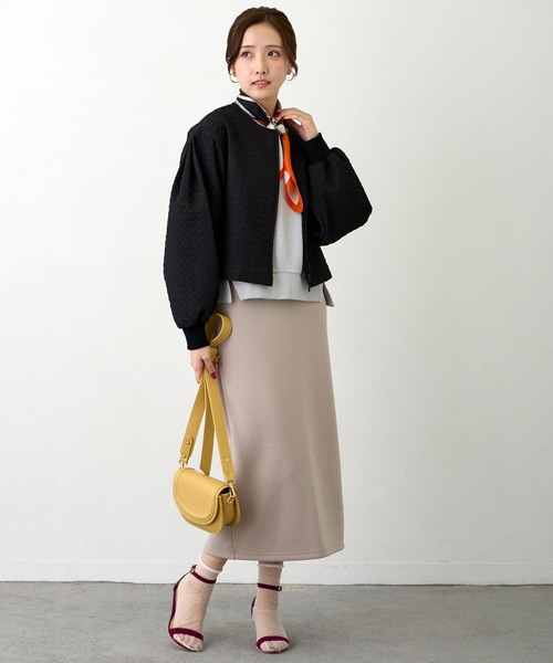 NICOLE white（ニコルホワイト）の「ラメ接結ラグランプルオーバー（Tシャツ/カットソー・レディース・ブラック/グレー・FREE）」の5枚目の写真