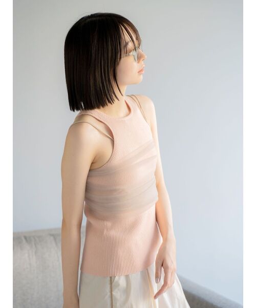 Ungrid（アングリッド）の「チュールビスチェ（キャミソール・レディース・チャコールグレー/ベージュ・FREE）」の22枚目の写真