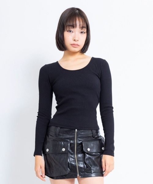 ANNA SUI NYC(アナ スイ エヌ ワイ シー)の「ANNA SUI NYC セクシーバック ロングスリーブ Tシャツ 【SP】(Tシャツ/カットソー・レディース・ホワイト/ブラック/ピンク・S/M)」の8枚目の写真
