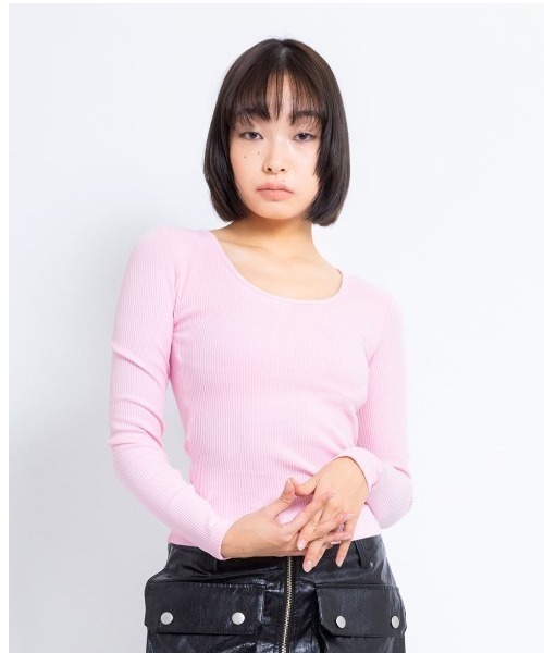 ANNA SUI NYC(アナ スイ エヌ ワイ シー)の「ANNA SUI NYC セクシーバック ロングスリーブ Tシャツ 【SP】(Tシャツ/カットソー・レディース・ホワイト/ブラック/ピンク・S/M)」の6枚目の写真