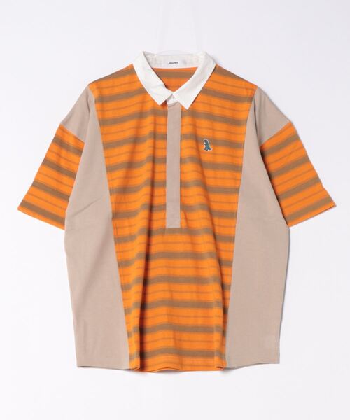 DOUBLE NAME（ダブルネーム）の「【m:rex】ミニ恐竜ワッペン ラガーＴＥＥ/ユニセックス（Tシャツ/カットソー・レディース・オレンジ/グリーン/オフホワイト・FREE）」の11枚目の写真