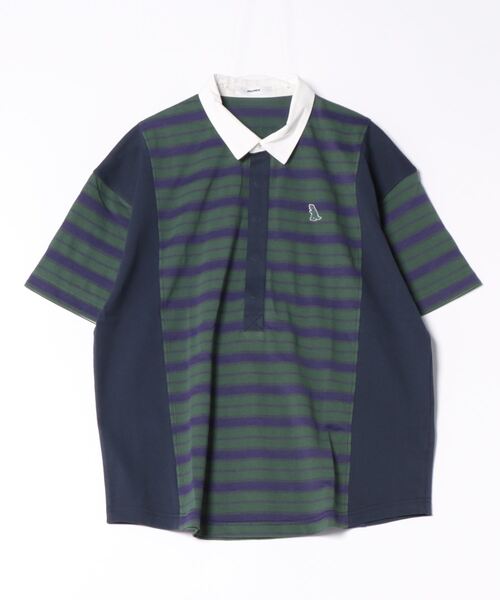 DOUBLE NAME（ダブルネーム）の「【m:rex】ミニ恐竜ワッペン ラガーＴＥＥ/ユニセックス（Tシャツ/カットソー・レディース・オレンジ/グリーン/オフホワイト・FREE）」の5枚目の写真