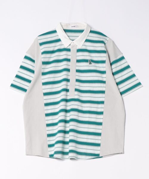 DOUBLE NAME（ダブルネーム）の「【m:rex】ミニ恐竜ワッペン ラガーＴＥＥ/ユニセックス（Tシャツ/カットソー・レディース・オレンジ/グリーン/オフホワイト・FREE）」の4枚目の写真