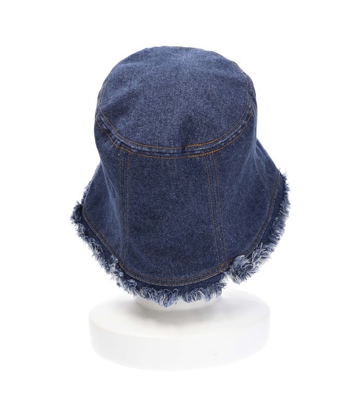 X-girl（エックスガール）の「RETRO DENIM BUCKET HAT（ハット・レディース・インディゴブルー・ONE SIZE）」の11枚目の写真